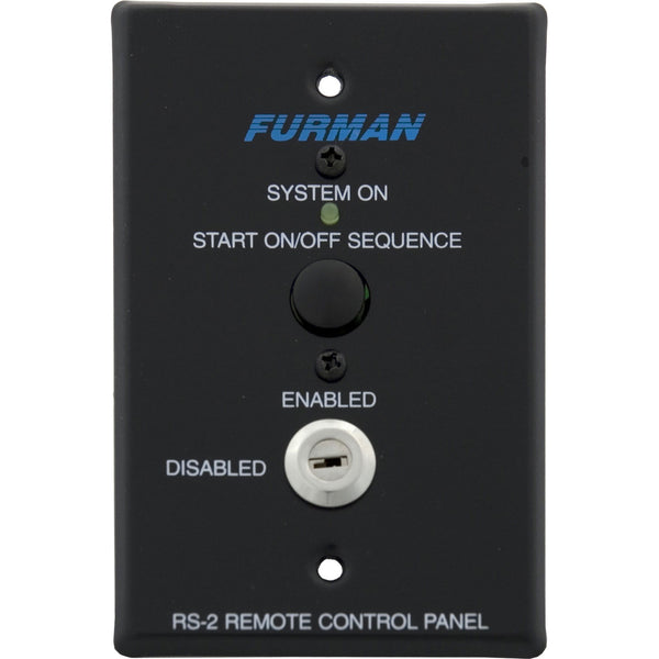 Furman RS-2 Key Switched Remote System Control Panel w/ Momentary Start On/Off